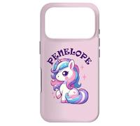Penelope Adorable Motif Licorne pour Fille avec nom Penelope Coque pour iPhone 17 Pro
