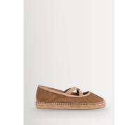 Penelope Chilvers Penelope Chilvers Gold Chico Espadrille Cross Strap Shoes Gold EU 39 (UK 6)