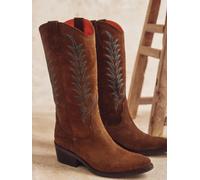 Penelope Chilvers Penelope Chilvers Light Brown Goldie Embroidered Cowboy Boots