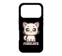 Penelope Motif Chat Mignon pour Fille Nom Penelope Coque pour iPhone 17 Pro