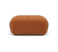Penelope - pouf en velours texturé - Terracotta