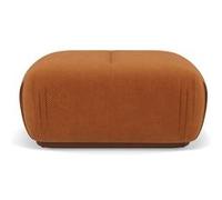 Penelope - pouf en velours texturé - Terracotta