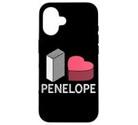 Penelope Prénom personnalisé I Love Penelope Coque pour iPhone 16