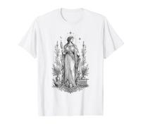 Penelope Weaver Queen Illustration de la mythologie Grecque T-Shirt Graphique avec Valeur, Homme, Blanc, L