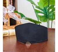 penepico Montessori Bandeau pour les yeux - Coton noir profond doux, fermeture Velcro, sans danger pour les enfants, lavable en machine, 65 x 13 cm, entraînement sensoriel pour jeux stéréognostiques