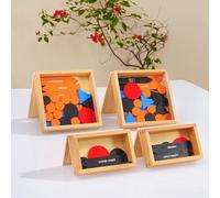 penepico Montessori Premium Ensemble d'analyse de lecture 1ère et 2ème boîte, matériel d'analyse de phrase, symboles grammaires, jeu de logique de langue, boîtes de grammaire en bois pour structure de