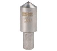 Pénétrateur en acier pour testeur de dureté Rockwell -1/-2/-3 - Pointe conique 120° Longueur totale 27 mm - Acier inoxydable soudé métallurgique (-3)
