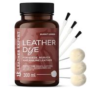 Penetrating Leather Dye Teinture pour cuir, 300 ml, idéale pour les chaussures, sacs à main et accessoires, avec 3 applicateurs et 3 pinceaux, teinture pour chaussures pour daim, nubuck et cuir