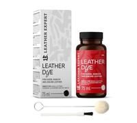Penetrating Leather Dye - Teinture pour cuir rouge 75 ml - Idéale pour chaussures, sacs à main et accessoires - avec applicateur et pinceau - Teinture pour chaussures pour daim, nubuck et cuir aniline