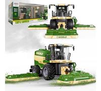 PENGBU RC Moissonneuse batteuse télécommandée pour Enfants - Tracteur telecommandé Enfant 2,4 GHz - Broyeur de maïs avec Son/lumière/Spray