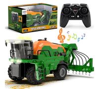 PENGBU RC Tracteur Telecommandé Enfant, Tracteur Telecommande 3 4 6 8 Ans, Voiture Telecommandé, arrosoir, Sons et lumières, Camion telecommande arrosoir à Engrais Liquide