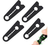 PENGCHANBAIDUO 4 Pièces Couvercle Serrure de Porte Voiture pour Land Rover Defender/Freelander/Discovery 1 2 3 4 5, Capuchon de Protection en Silicone Serrure de Porte Amortisseur Silencieux