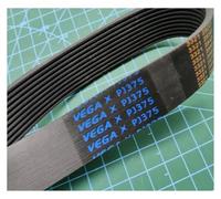 Pengchang Courroie d'entraînement en Caoutchouc Multi-rainures 10PJ375, Compatible avec compresseur d'air Bostitch 148J 9 Nervures(2PCS_6 Ribs)
