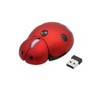 Pengchang Mini Souris Animale sans Fil Portable créative Forme de Coccinelle Laser Ergonomique Souris d'ordinateur for Ordinateur de Bureau Ordinateur Portable