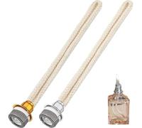 PENGCHE 2PCS Mèches de Lampe à Huile pour Lampe Berger,Brûleur Catalytique de Rechange pour Diffuseur d'Aromathérapie et Lampe Parfumée,Purificateur d'air & Décoration Maison (Argenté)