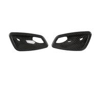 PENGFNB Autocollants Décoratifs Poignée Porte Intérieure pour 3er E90 2005-2012, Voiture ABS Housse Protection Garniture Couverture,Carbon Fiber 2pcs