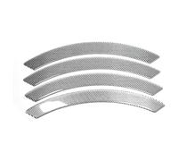 PENGFNB Sourcils de Roue Carbon Fiber Voiture pour Opel Meriva A 2003-2017, Anti-Rayures Garde-Boue Sourcils Roue Autocollants Barre Protection,B/Silver