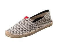 PengGengA Espadrilles décontractées pour Femmes et Hommes Espadrilles Slip-on Classiques Chaussures en Toile Adulte Unisexe Confort Plat Loafers Semelle Antidérapante