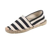 PengGengA Espadrilles décontractées pour Femmes et Hommes Espadrilles Slip-on Classiques Chaussures en Toile Adulte Unisexe Confort Plat Loafers Semelle Antidérapante