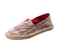 PengGengA Espadrilles décontractées pour Femmes et Hommes Espadrilles Slip-on Classiques Chaussures en Toile Adulte Unisexe Confort Plat Loafers Semelle Antidérapante