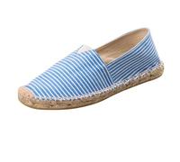 PengGengA Espadrilles décontractées pour Femmes et Hommes Espadrilles Slip-on Classiques Chaussures en Toile Adulte Unisexe Confort Plat Loafers Semelle Antidérapante