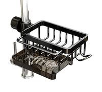 PengGengA Organisateur de Robinet de Cuisine Organisateur Evier Cuisine avec Bac d'écoulement Porte Eponge Porte Serviettes Rangement Organisation de Cuisine