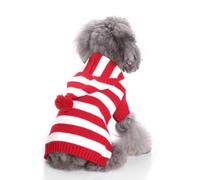 PengGengA Pull Tricoté à Col Roulé pour Animaux de Compagnie Pull-Overs à Imprimé Xmas Pulls de Noël Chaud pour Chien et Chat - Xmas-70 Chaperon Rouge, M
