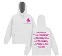 PengGengA Sweat Homme JUL Sweat-Shirt à Capuche Haut avec Message Violet Audacieux Idée Cadeau pour Fan Hoodie - Blanc, L