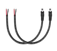 PENGLIN DC5521 Lot de 2 câbles d'alimentation Pigtail 30 cm 14 AWG 15 A 12 V Fiche 5,5 mm x 2,1 mm vers câble nu à 2 fils avec extrémité ouverte pour caméra de vidéosurveillance