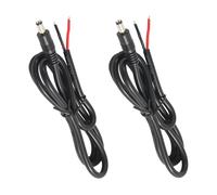PENGLIN Lot de 2 câbles d'alimentation de 0,9 m, 14 AWG, 15 A, 12 V DC, 5,5 mm x 2,1 mm mâle vers fil nu à extrémité ouverte pour caméra de sécurité CCTV, DVR