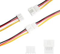 PENGLIN Lot de 40 connecteurs JST PH2.0 mm 4 broches mâle et femelle avec câble métallique 100 mm, adaptateur mâle et femelle 4 broches