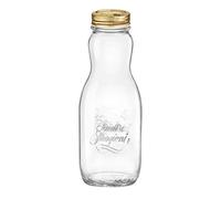 Pengo Evolution Clear Glass Fridge Cup with Plastic lid with Clip Closure lt 1.7. CP