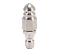 PENGQIANJU Buse de Jet pour Nettoyeur Haute Pression, buse de Jet d'égout Professionnelle en Acier Inoxydable 5000 PSI avec connecteur Rapide, Outil de Lavage Multifonctionnel
