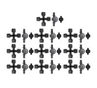 PENGQIANJU G1 8 Atomiseur Serre Brumisateur Buse de Pulvérisation Jardin Irrigation Arrosage Équipement Ensemble 10 Plastique Noir