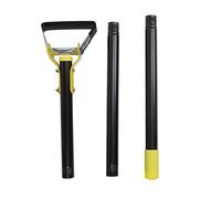 PENGQIANJU Houe de Jardin réglable en Acier Inoxydable, Manche Long, Boucle, étrier, pour Le Jardinage et Le désherbage (3 Sections 128 cm / 50,4 Pouces)