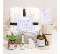pengtai Cadeau de remerciement pour femme | 9 cadeaux d'auto-soins | Panier cadeau apprécié pour enseignant, collègue, amie, infirmière | Parfait pour la fête des mères, un anniversaire, un départ à
