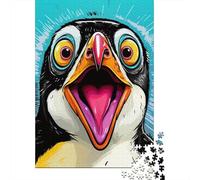 Penguin 1000 Morceaux Papier Écologique Penguin Close-up Casse-tête Amateurs Puzzle Entraînement Cérébral Divertissement Weekend Domicile Loisirs Maison 38x26cm/1000pcs
