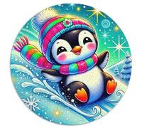 Penguin 1000 Pièce Jigsaw Puzzles Jeux ÉduChatifs Créatif Puzzles Ronds Belle Décoration Puzzle pour Cadeaux De Voyage, Présent 1000pcs (67.5x67.5cm)