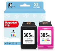 Penguin 305XL Cartouche pour HP 305 DeskJet 2820e 2800e 2810e 2822e 2821e 2823e 4220e 4210e 4200e 4222e 4230e Envy 6432e 6032e 6020e 6420e Imprimante Cartouches Encre Remplacement 305 XL Noir Couleur