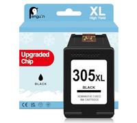 Penguin 305XL Imprimante pour HP Cartouche 305 XL Noir DeskJet 2820e 2800e 2822e 2821e 2823e 4220e 4222e 4230 Envy 6010 6020e 6022 6030e 6032 6420e 6430 6420 6432e 6452 Cartouches d'encre Remplacement