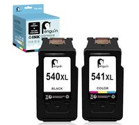 Penguin 540 XL 541 XL Cartouches d'encre Remanufacturées pour Canon 540XL 541XL pour Canon Pixma MG3650 MG4250 MG3600 MG3550 MG3250 MG250 MG2150 MX475 MX470 MX535 TS5150 TS5151 TS5100 Imprimante