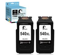 Penguin 540 XL Cartouches d'encre Remanufacturées pour Canon 540XL pour Canon Pixma MG3650 MG4250 MG3600 MG3550 MG3250 MG250 MG2150 MG2250 MX475 MX470 MX535 MX375 MX435 TS5150 TS5151 Imprimante