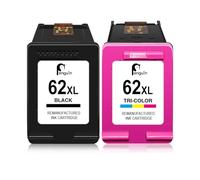 Penguin 62XL Cartouches d'encre Cartouche pour HP 62 XL Pack Noir et Couleur Envy 5548 5540 5541 5542 5543 5544 5545 5546 5547 5640 5642 5644 5646 7640 7645 OfficeJet 200 250 5740 5742 5744 Imprimante