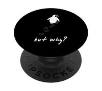 Penguin But Why Head Towards The Mountains Motivation PopSockets PopGrip Adhésif