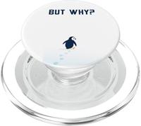 Penguin But Why Head Towards The Mountains Motivation PopSockets PopGrip pour MagSafe