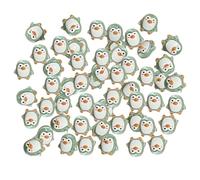 Penguin Décor, 50PCS Penguin Figurines, Mini Resin Charm pour Artisanat Bricolage, Faire des coquilles de téléphone, Scrapbooking, Mini Resin Animaux