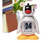 Penguin Desk Calendar | Retro Pressing Perpetual Calendarr Decoration | Creative Animal Design Desktop Ornament Decorations for Friends Home Bedroom Living Room