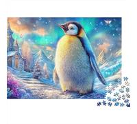 Penguin Empereur dans la scène d'hiver Puzzle De 1000 Pièces Penguin Mignon Carton Recyclé Premium, Défiant 70x50cm/1000pcs