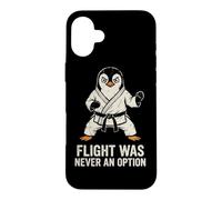 Penguin Flight Was Never an Option Drôle Karaté MMA Coque pour iPhone 16 Plus