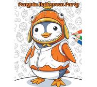 Penguin Halloween Party: A Spooktacular Coloring Adventure!